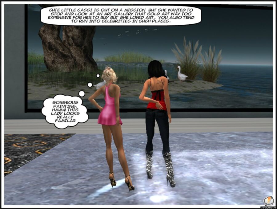 Secondlife Cassi meets Megan Fox