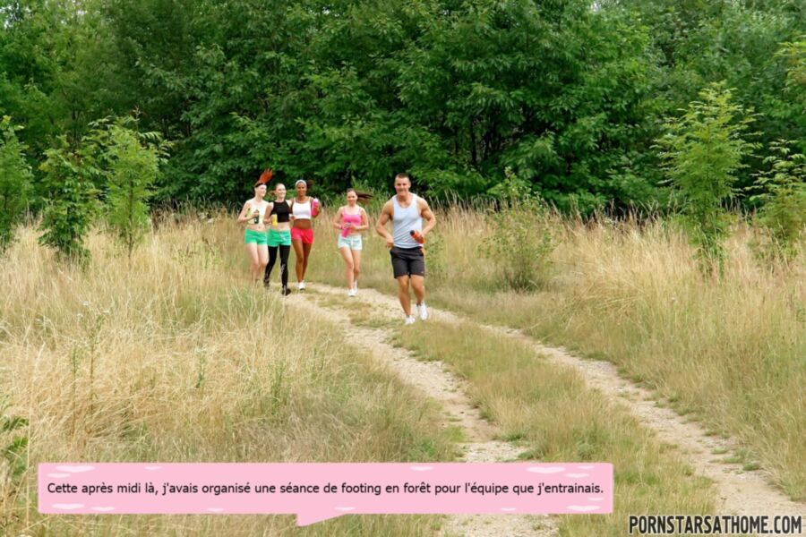 Jogging en forêt avec le coach (French caps story)