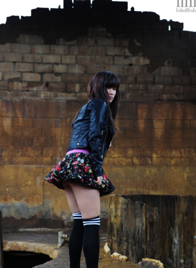 MakeModel [Seonhee] -- - Mini Skirt Flying