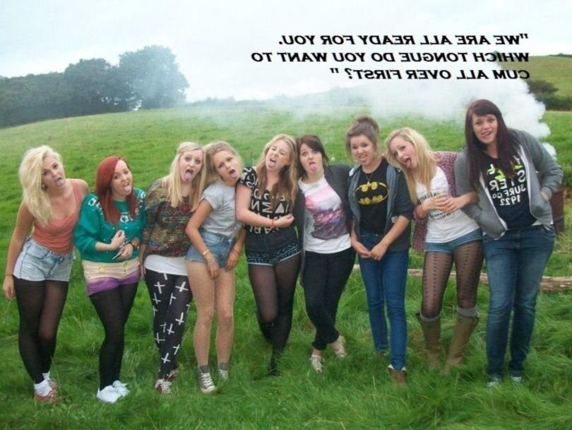 Teen Chav Slag Generation - Captioned Sluts to make u blow