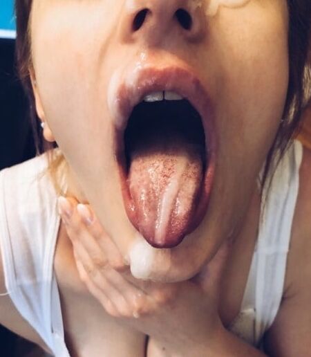 Tongue out