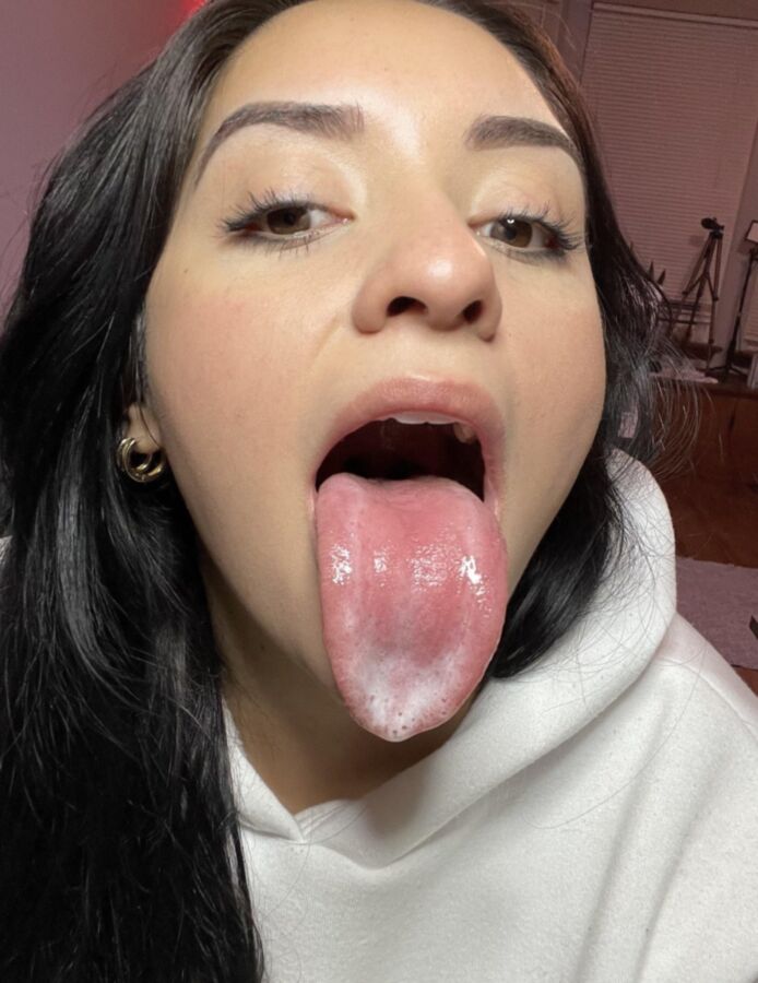 Tongue out