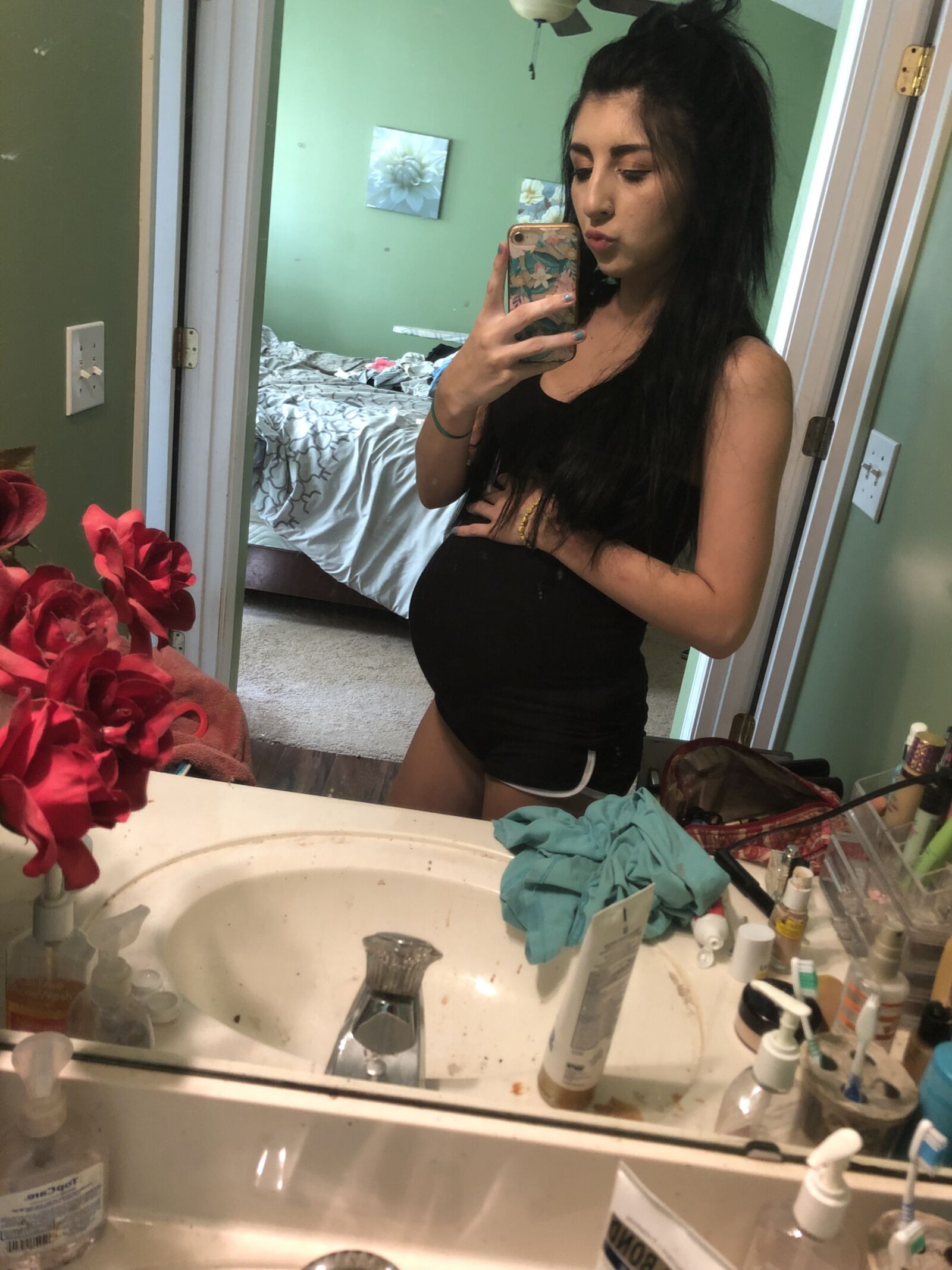 Pregnant teen