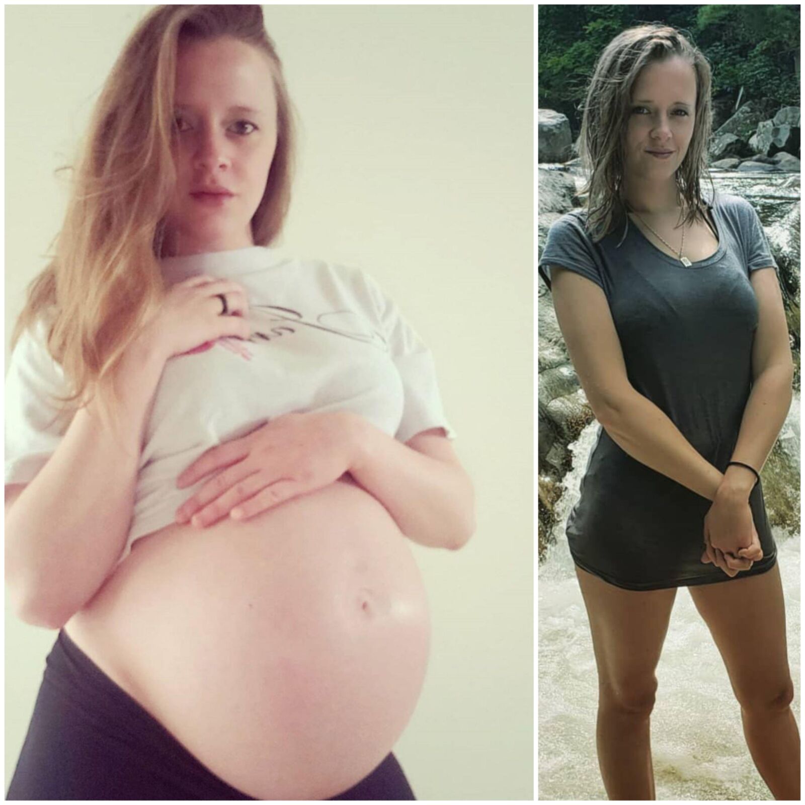 Pregnant teens - before and after 4