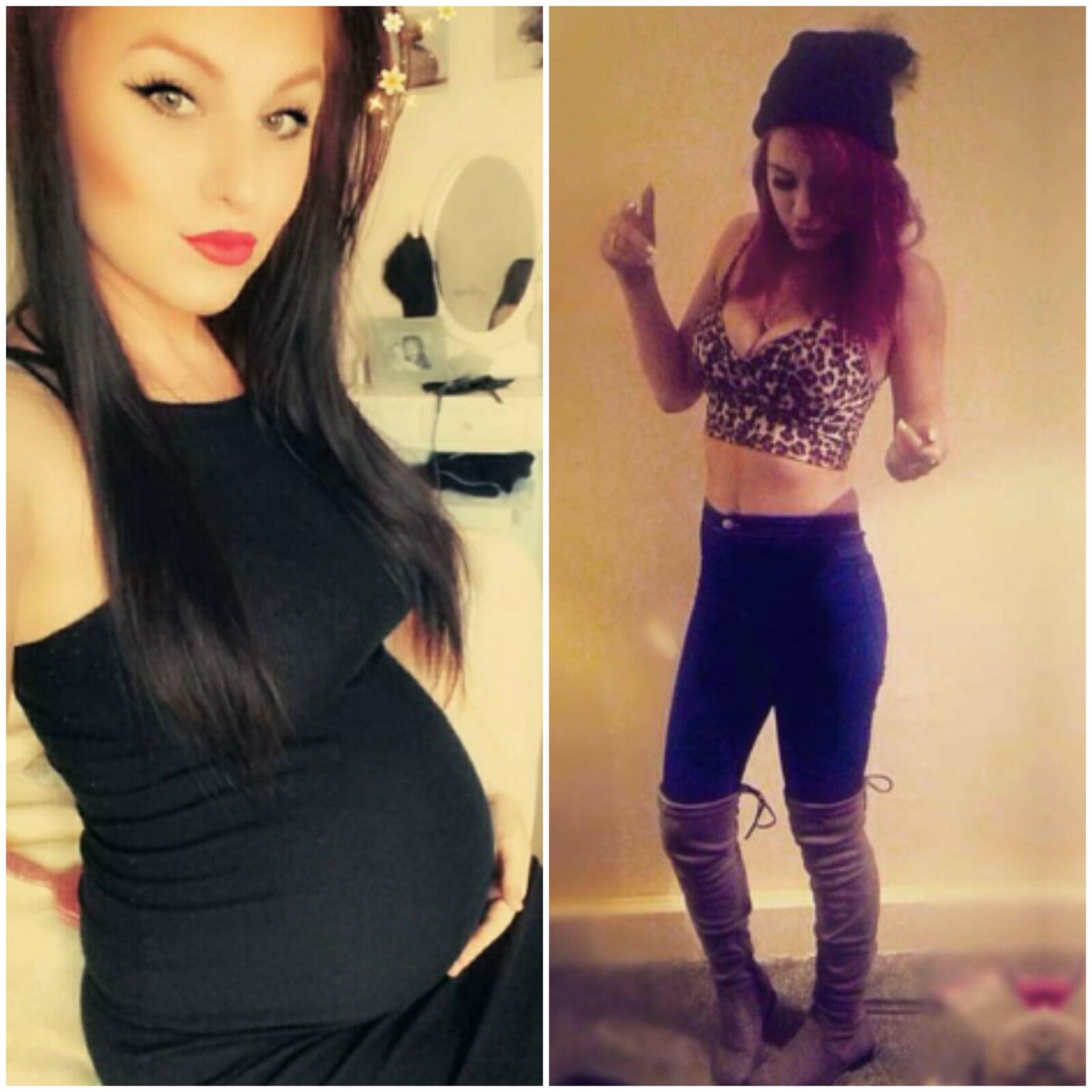 Pregnant teens - before and after 5