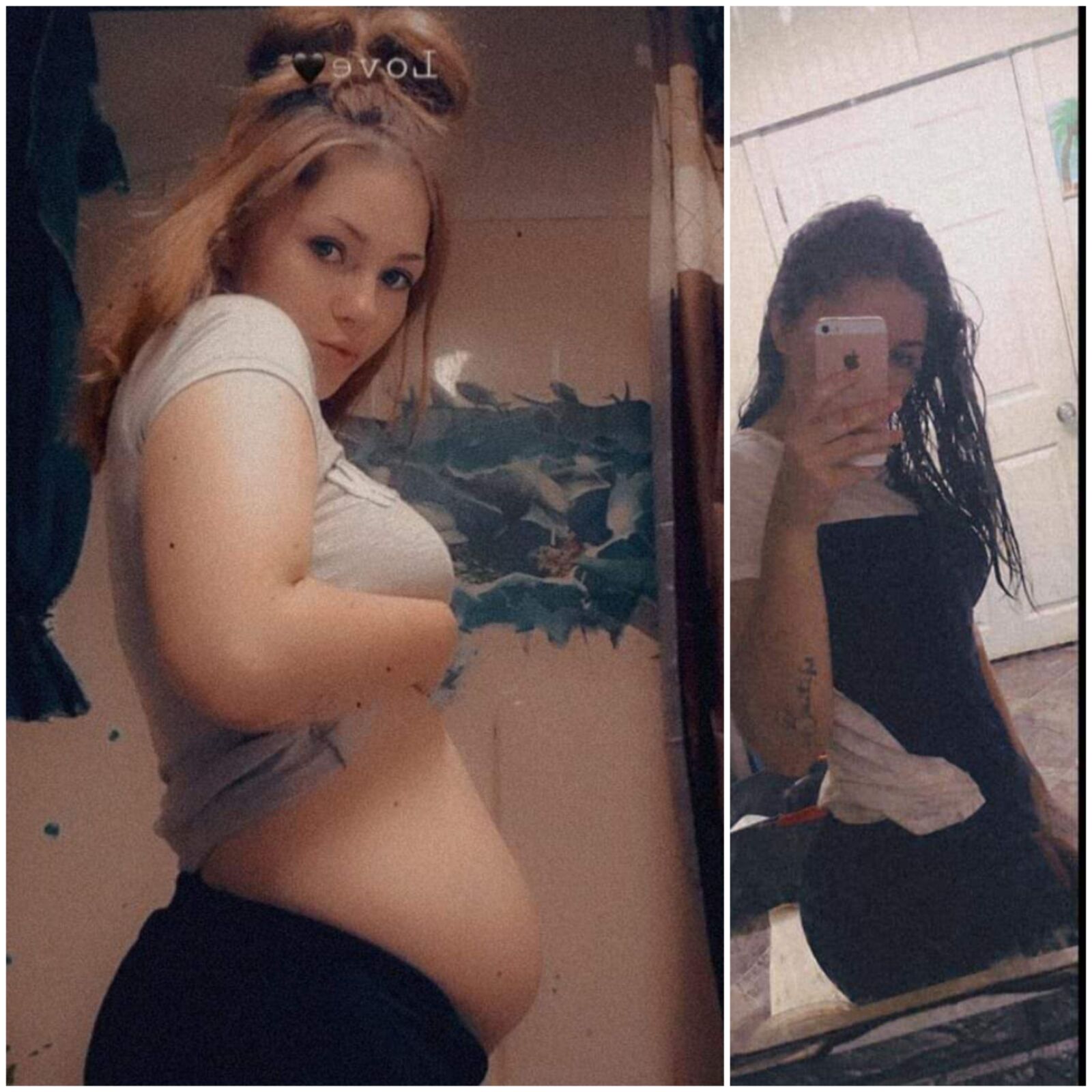 Pregnant teens - before and after 5