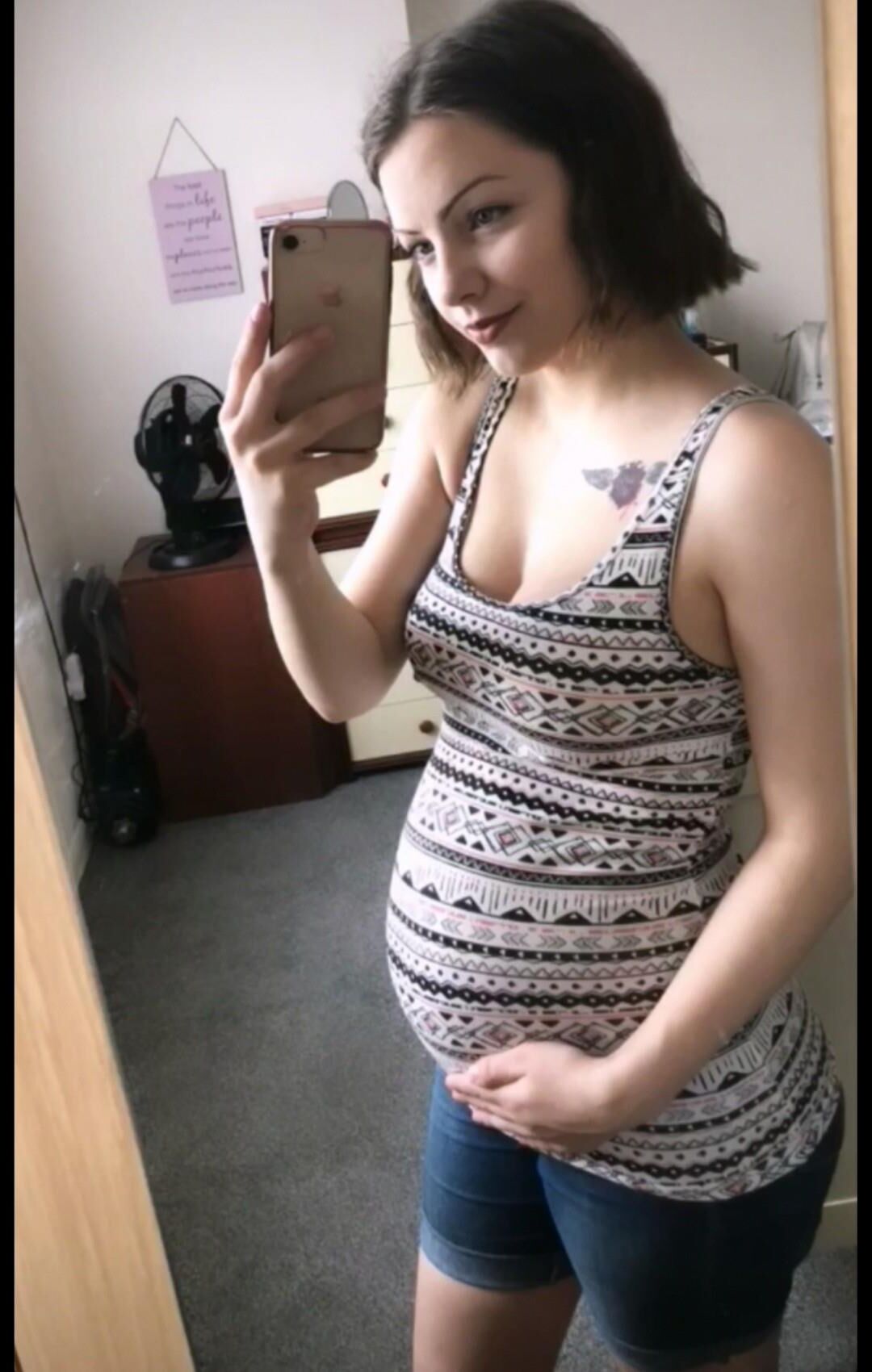 Hungarian pregnant beauty please comment dirty cum tribute