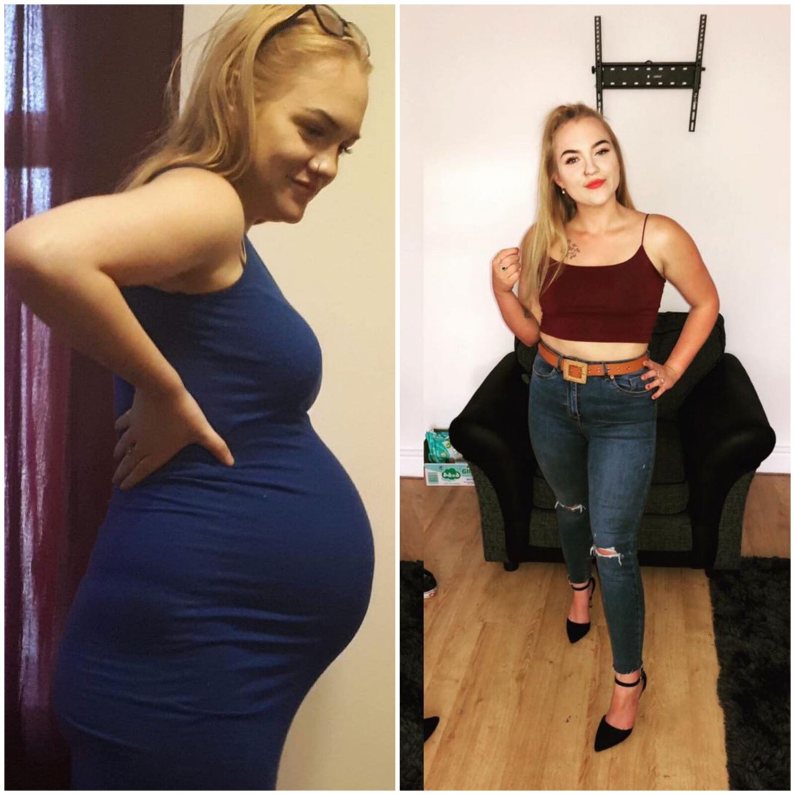 Pregnant teens - before and after 5