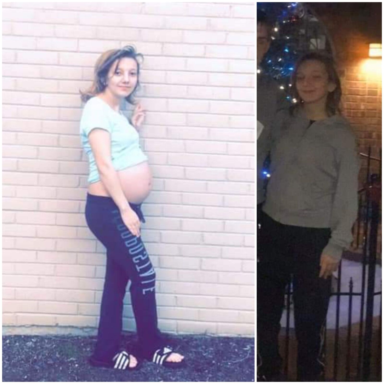 Pregnant teens - before and after 4