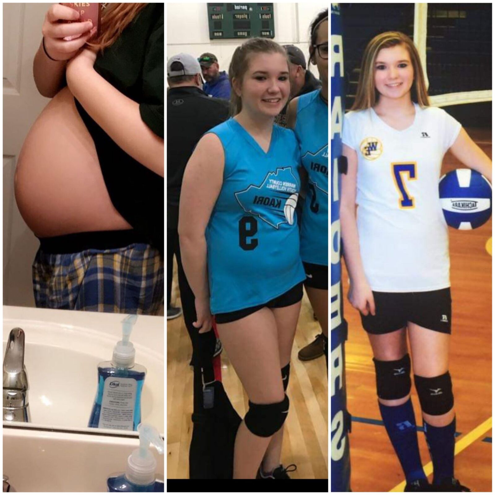 Pregnant teens - before and after 4