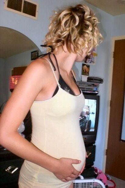 Preggo Teen with Blonde Hair