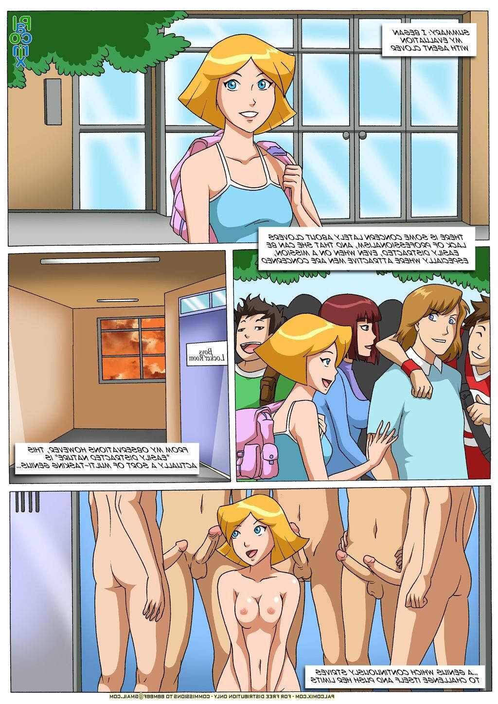 Totalmente espías comic cubierta profunda hentai