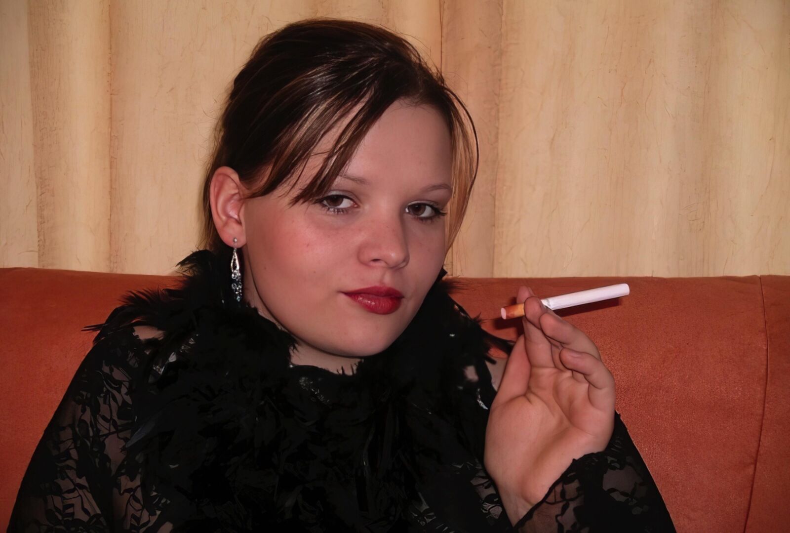 I allowed her to smoke a cigarette on one condition...