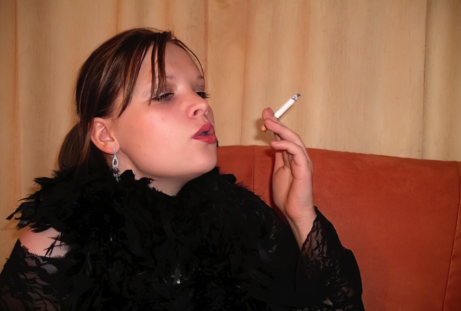 I allowed her to smoke a cigarette on one condition...