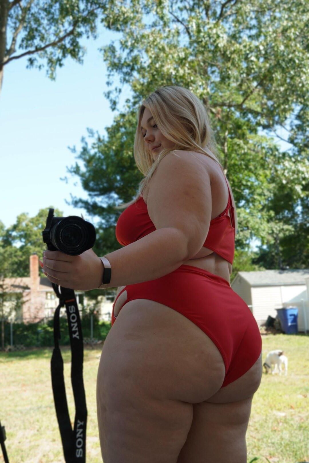 Lxves Enorme Culo Hermosa Rubia BBW Chica Mezcla de Tiros Calientes