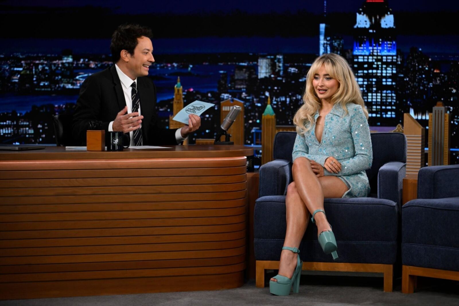 Sabrina Carpenter The Tonight Show avec Jimmy Fallon le 22 août