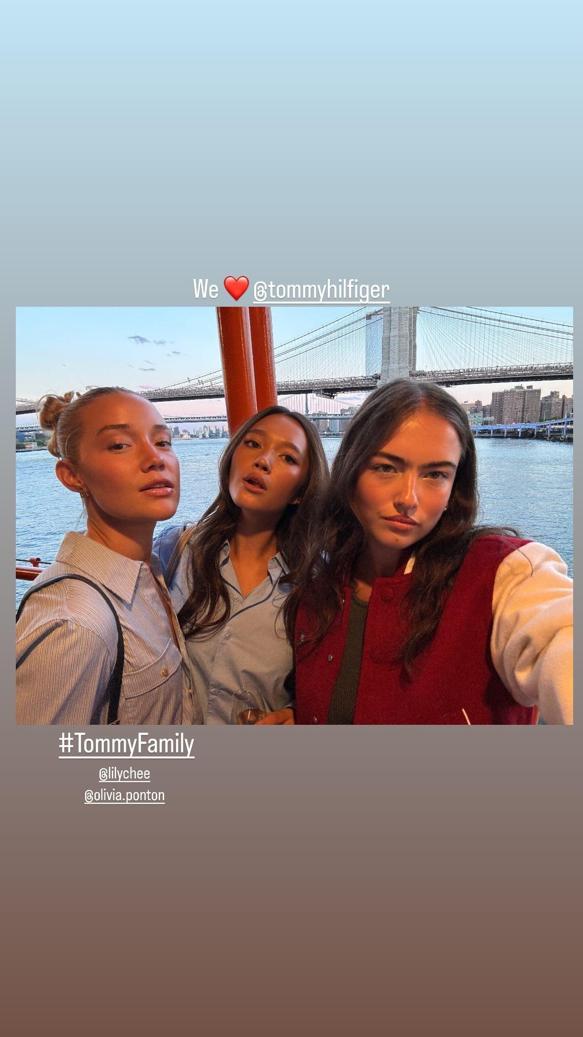 Olivia Ponton   Tommy Hilfiger fashion show in New York 