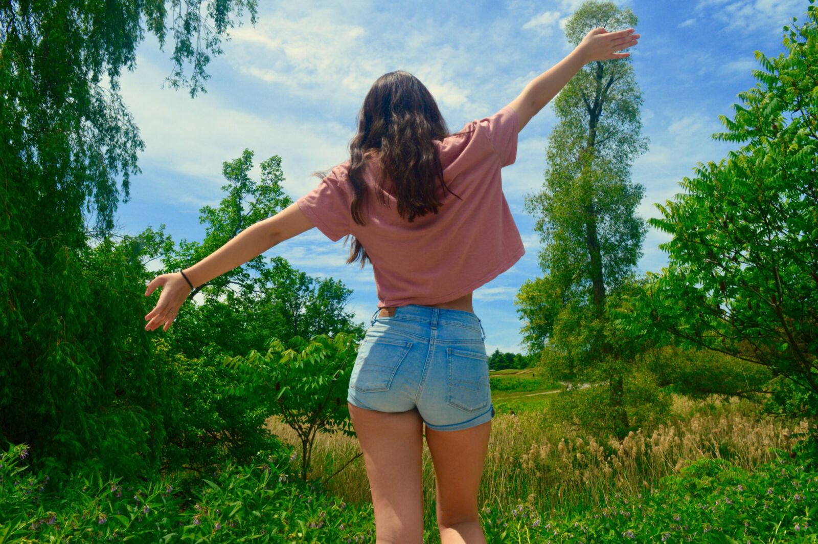 Sniffing Candid Shorts