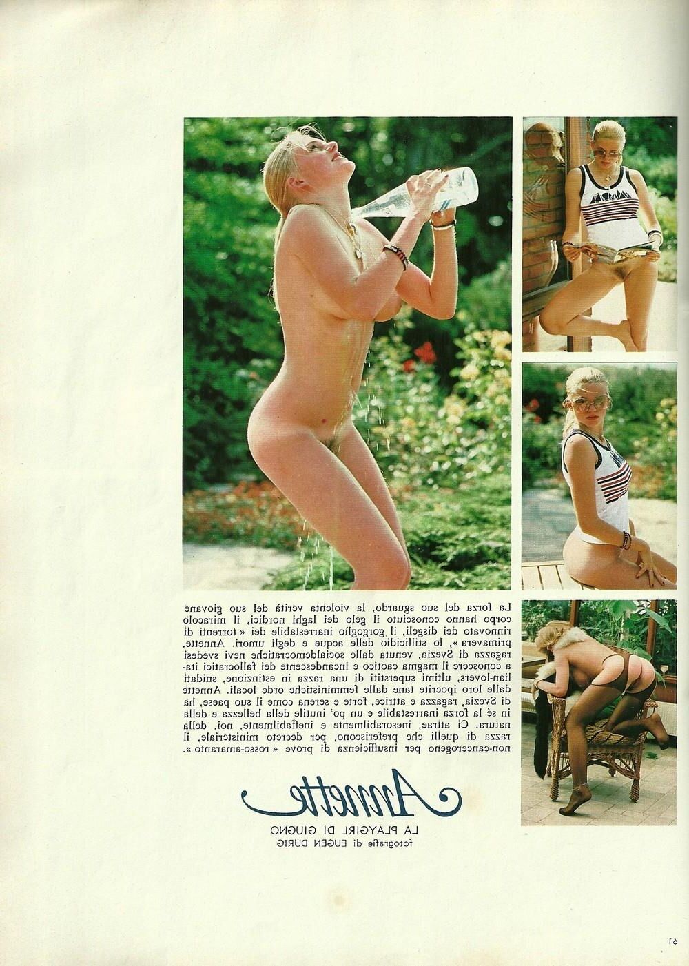 Annette Dybdal Simonsen en Playmen, junio