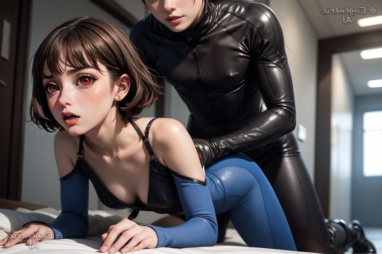 AI KI baise dans une adolescente en latex