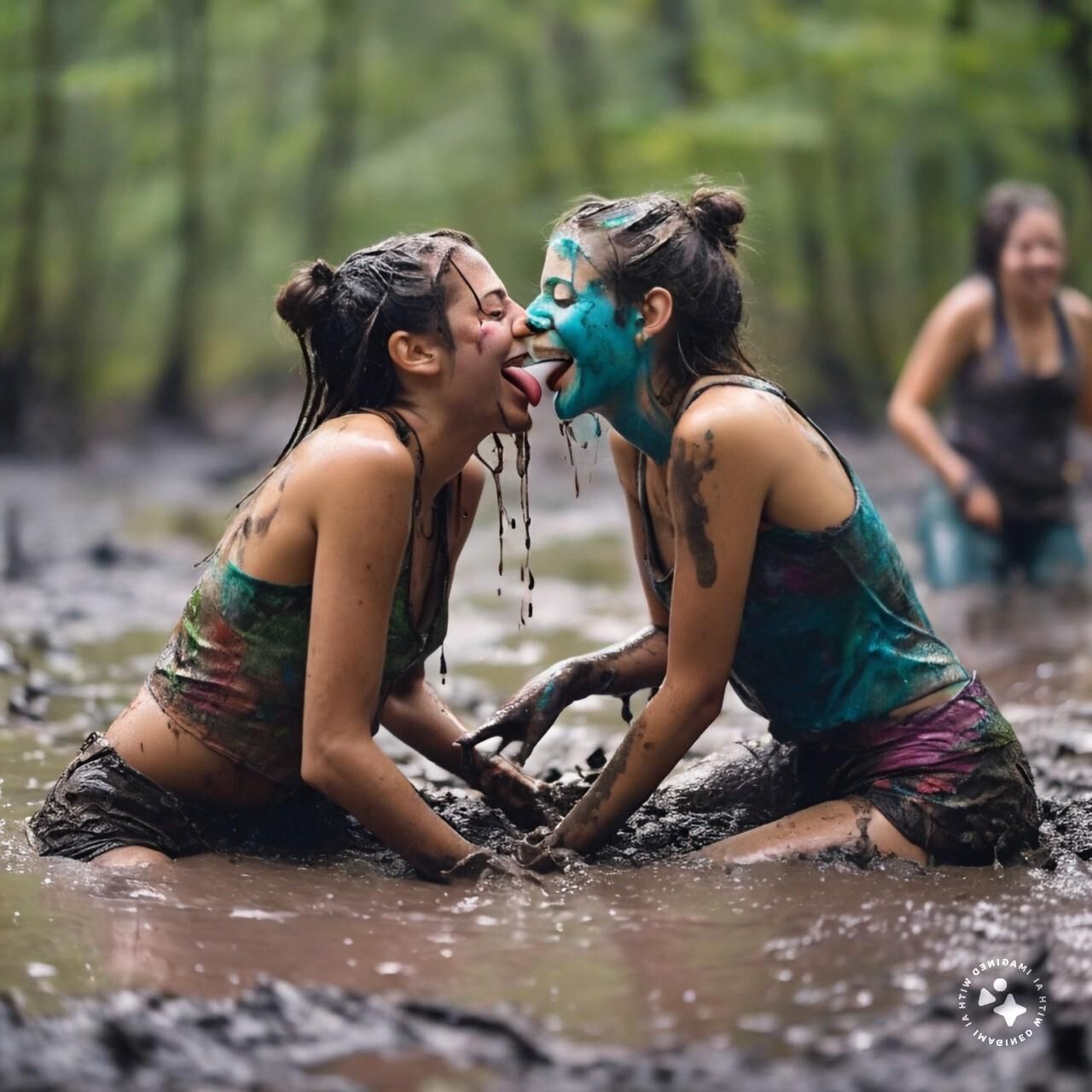 Heureux amis perdus dans le marais