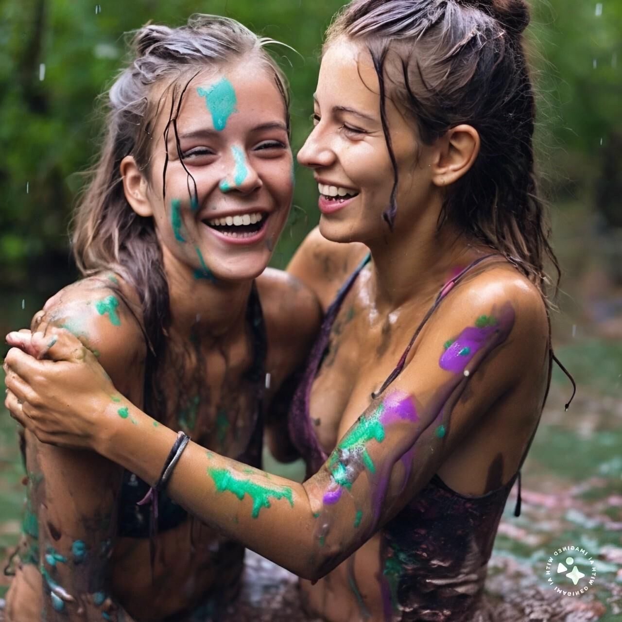 Heureux amis perdus dans le marais