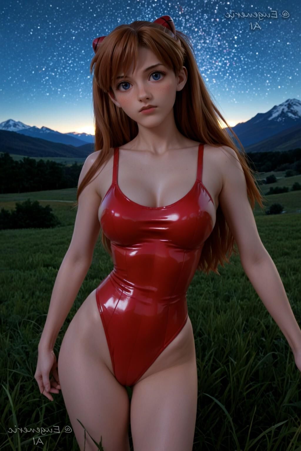 Artista Eugenérico AI Asuka Soryu Langley