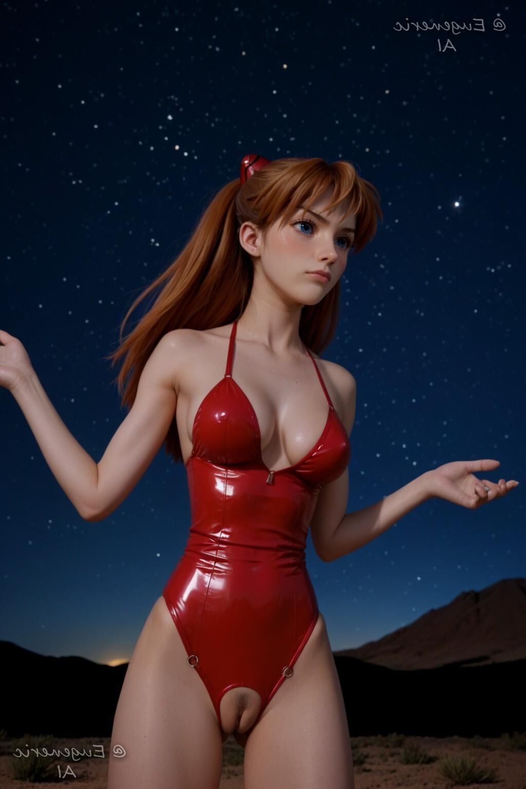 Artista Eugenérico AI Asuka Soryu Langley