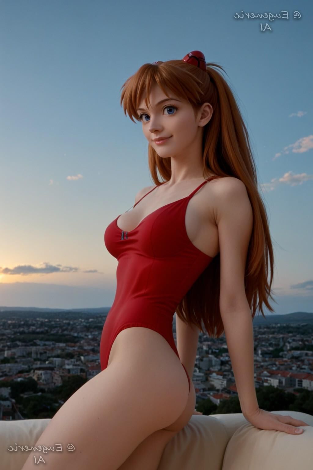 Artista Eugenérico AI Asuka Soryu Langley