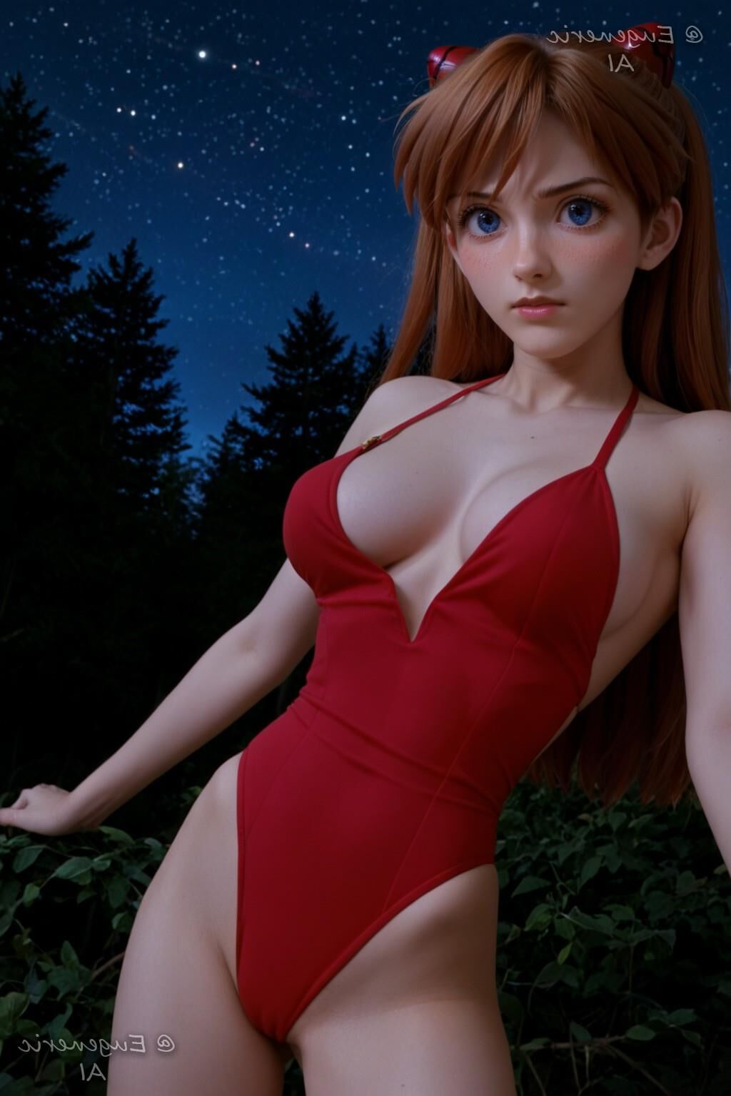 Artista Eugenérico AI Asuka Soryu Langley