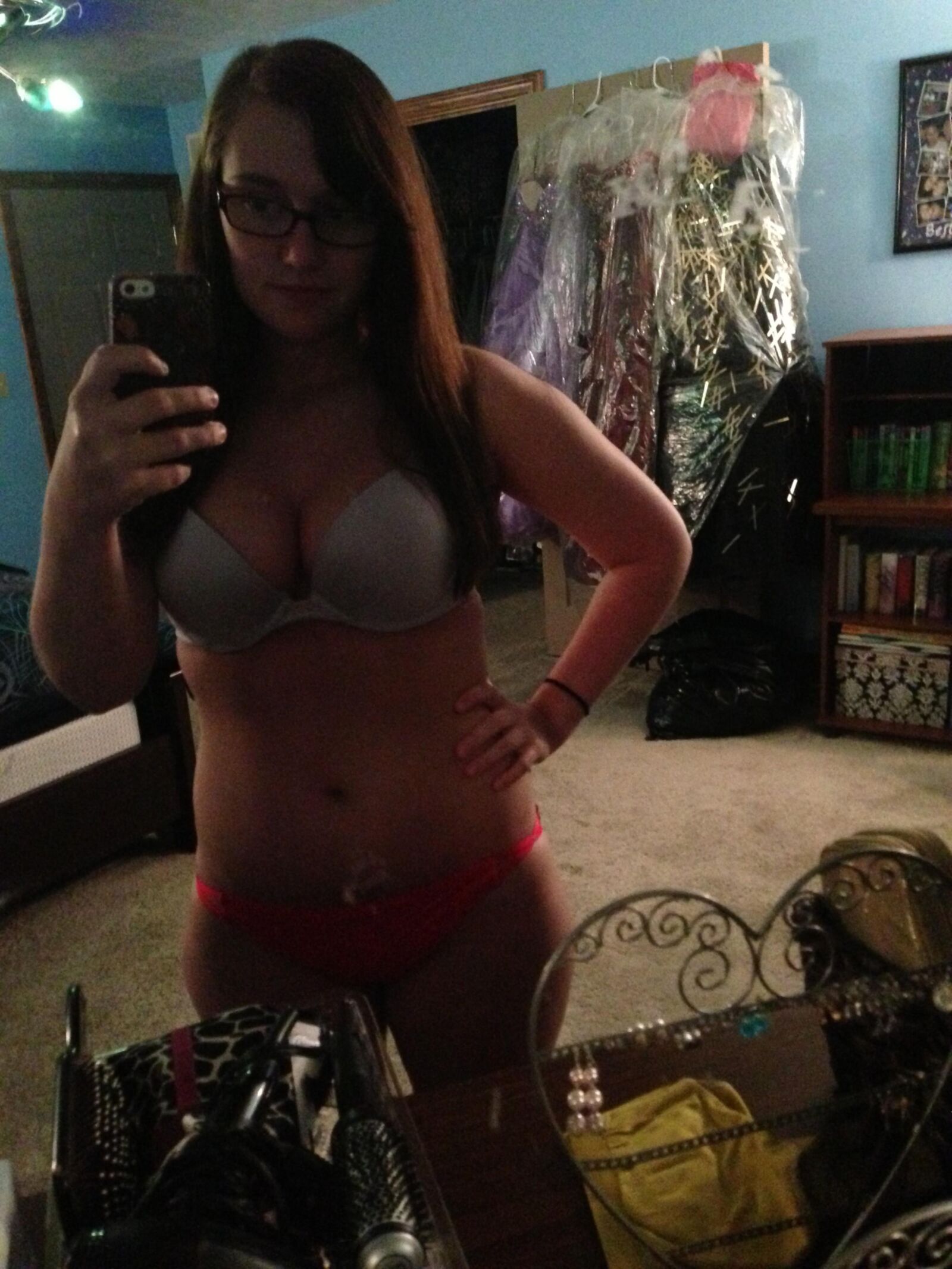 American college girlfriend selfie undies and nudes