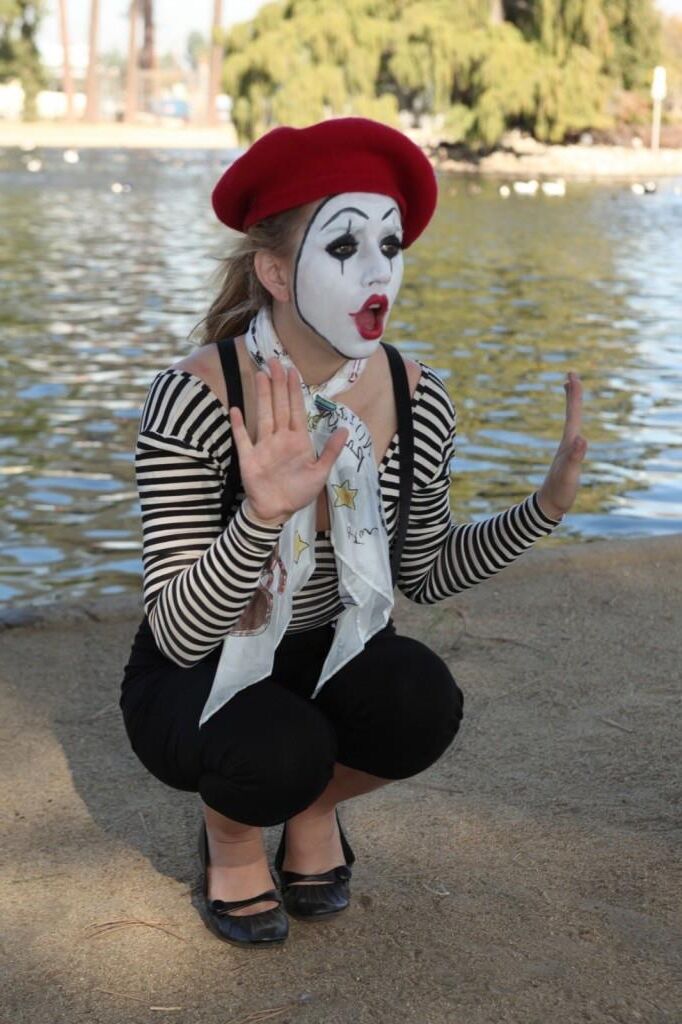 cosplay lexxi belle as a sexy mime getting fucked