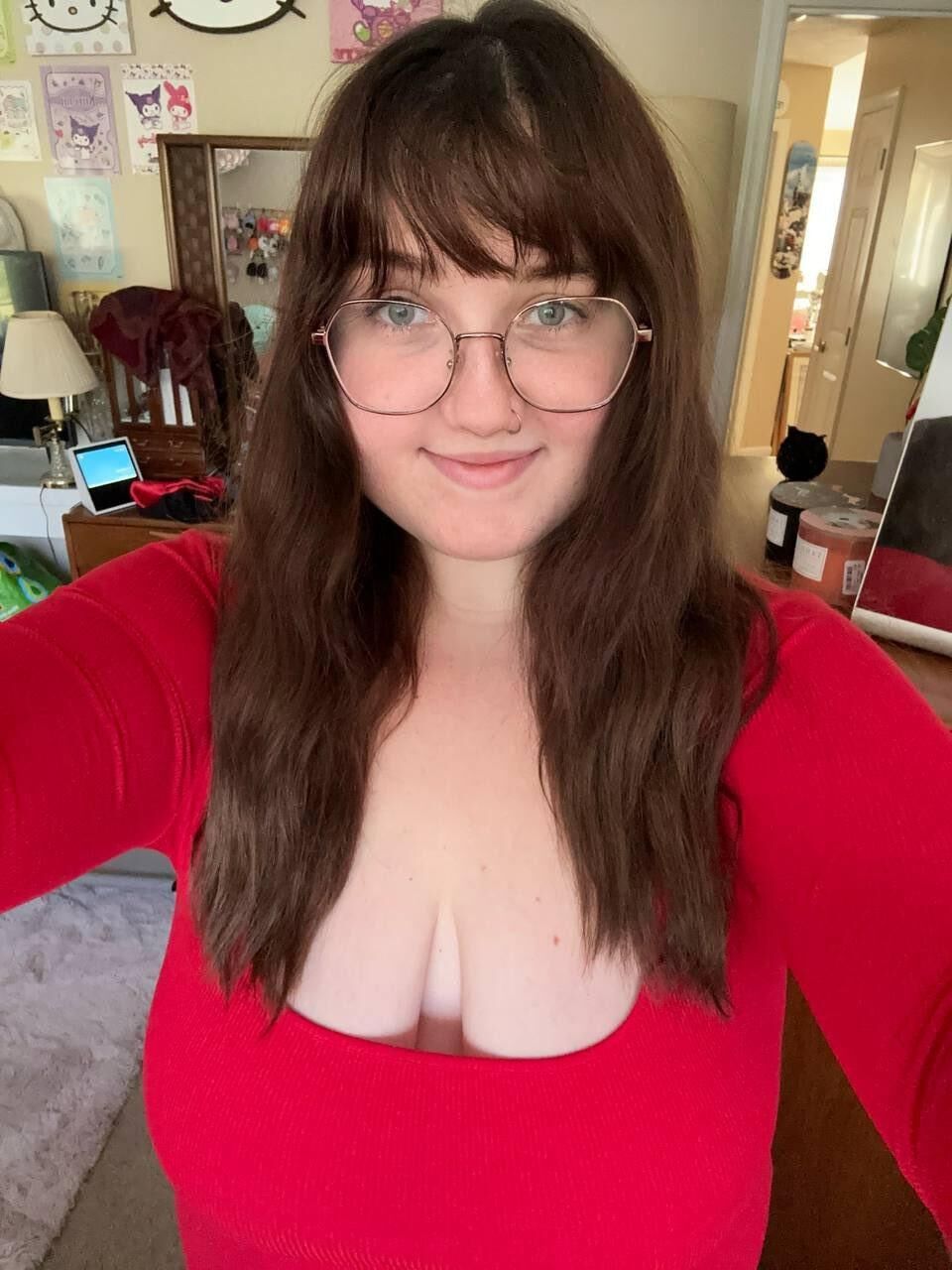 Fae Big Ass Big Tits BBW Girl with Glasses Mixed Hot Photos