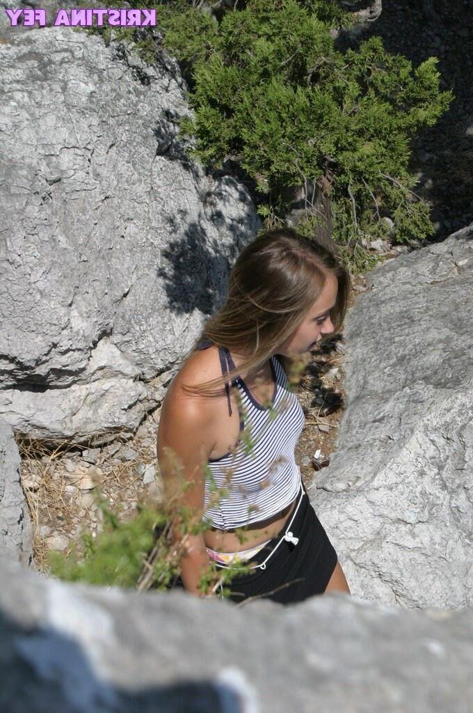 Kristina Fey teen in the mountains