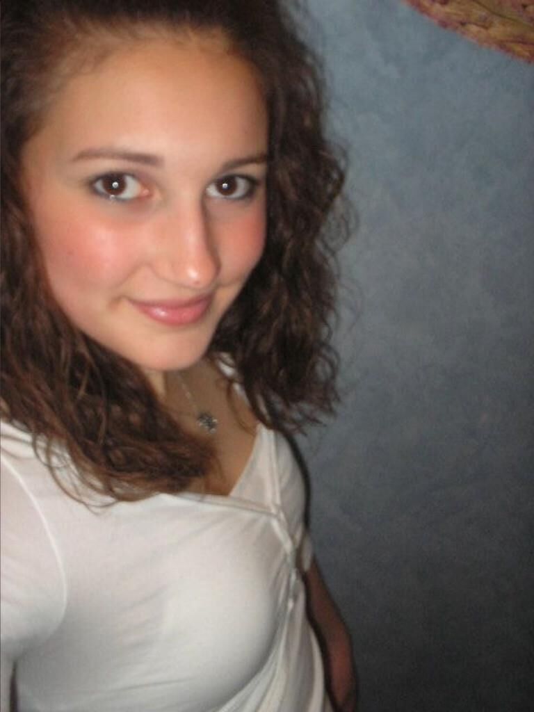 Cute teenage girl in white socks