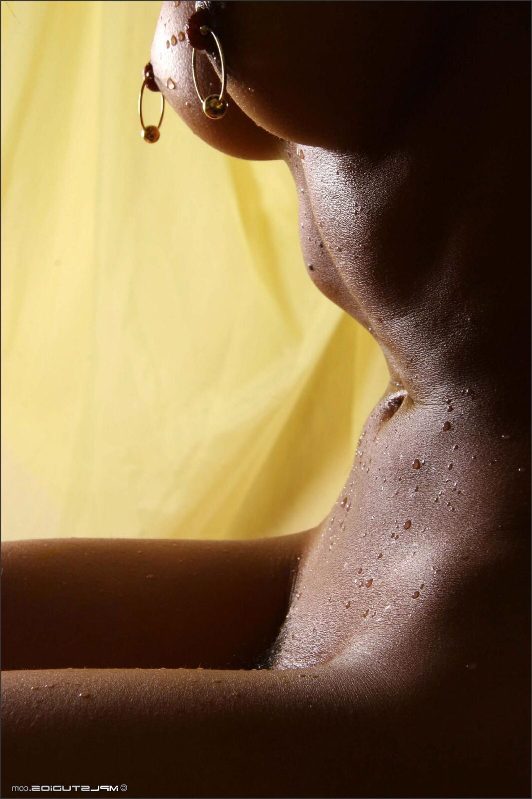 Kamilla / Lydia / Donita nude wet body, piercings