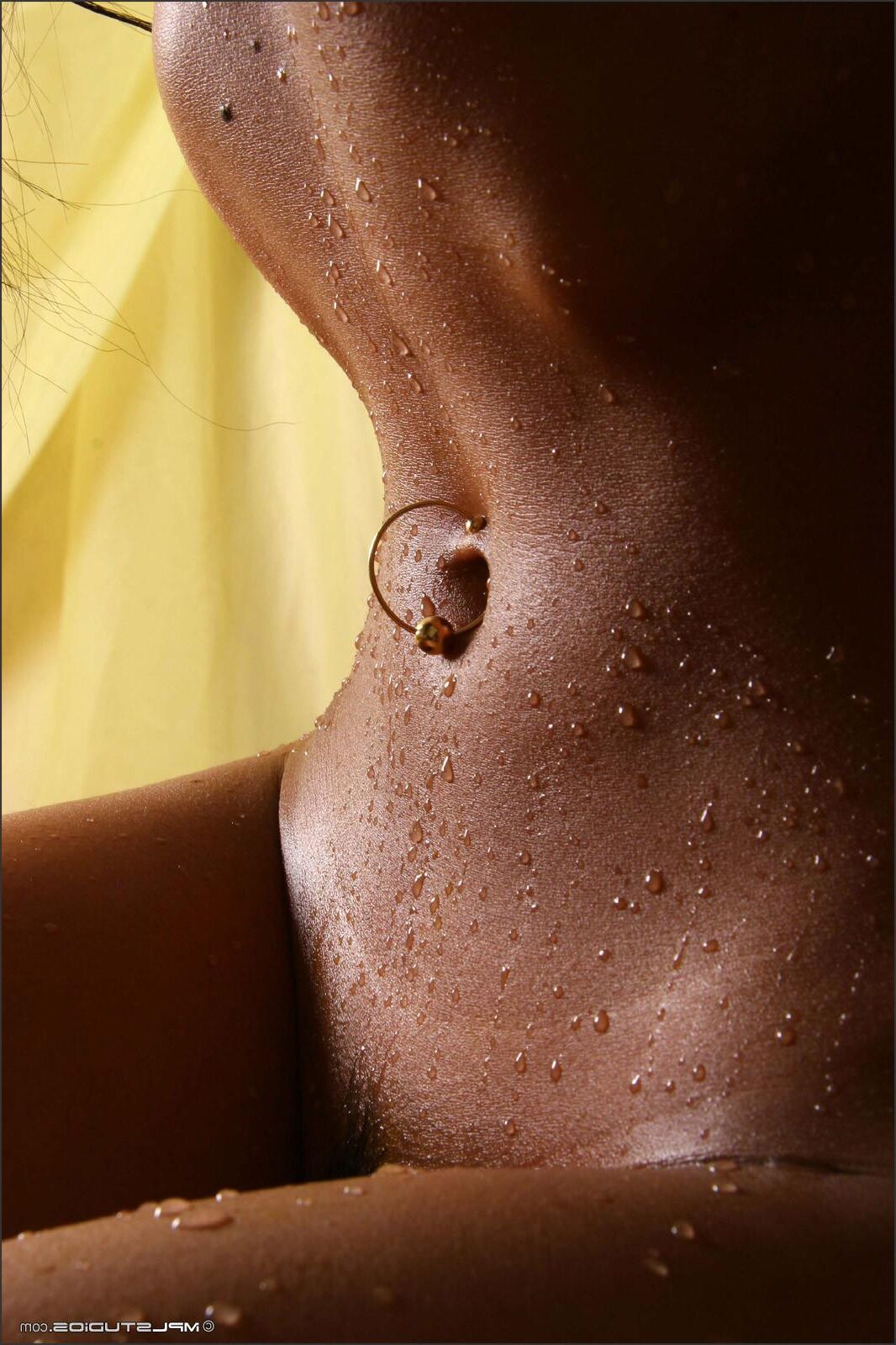 Kamilla / Lydia / Donita nude wet body, piercings