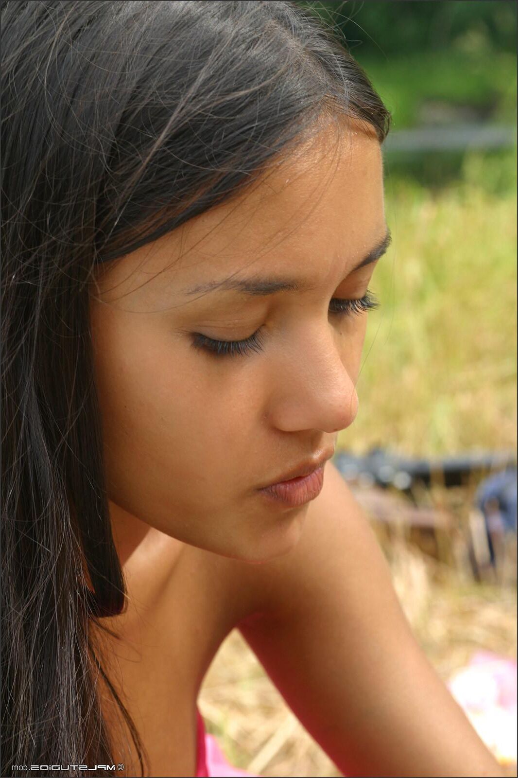 Kamilla / Lydia / Donita russian teen bathing in the pond