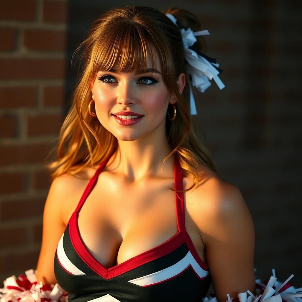 My creation generated ai russian woman cheerleader