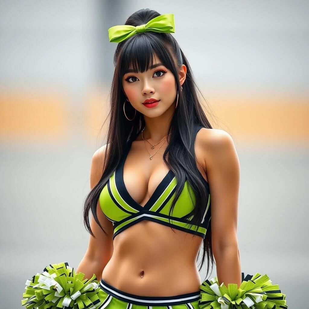 私の創造物はAI日本の女性チアリーダーを生み出しました