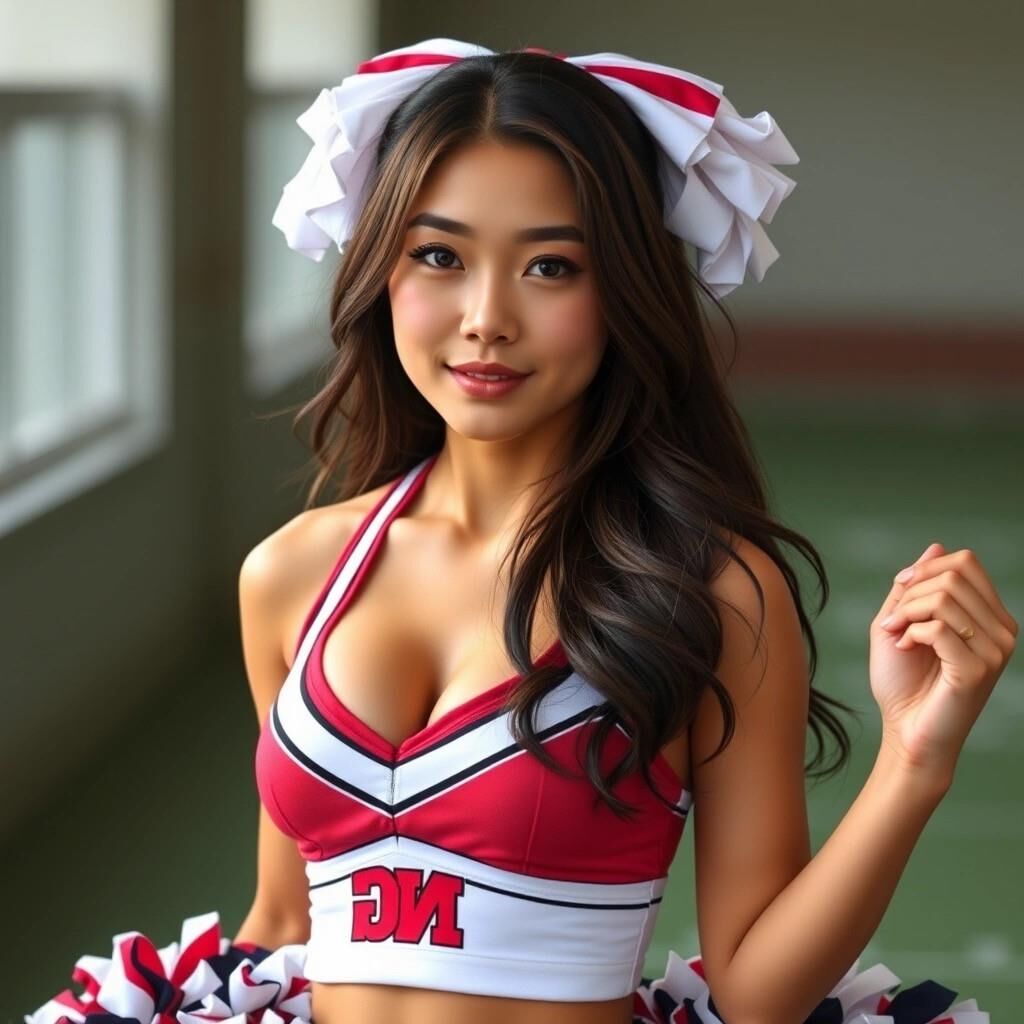 私の創造物はAI日本の女性チアリーダーを生み出しました