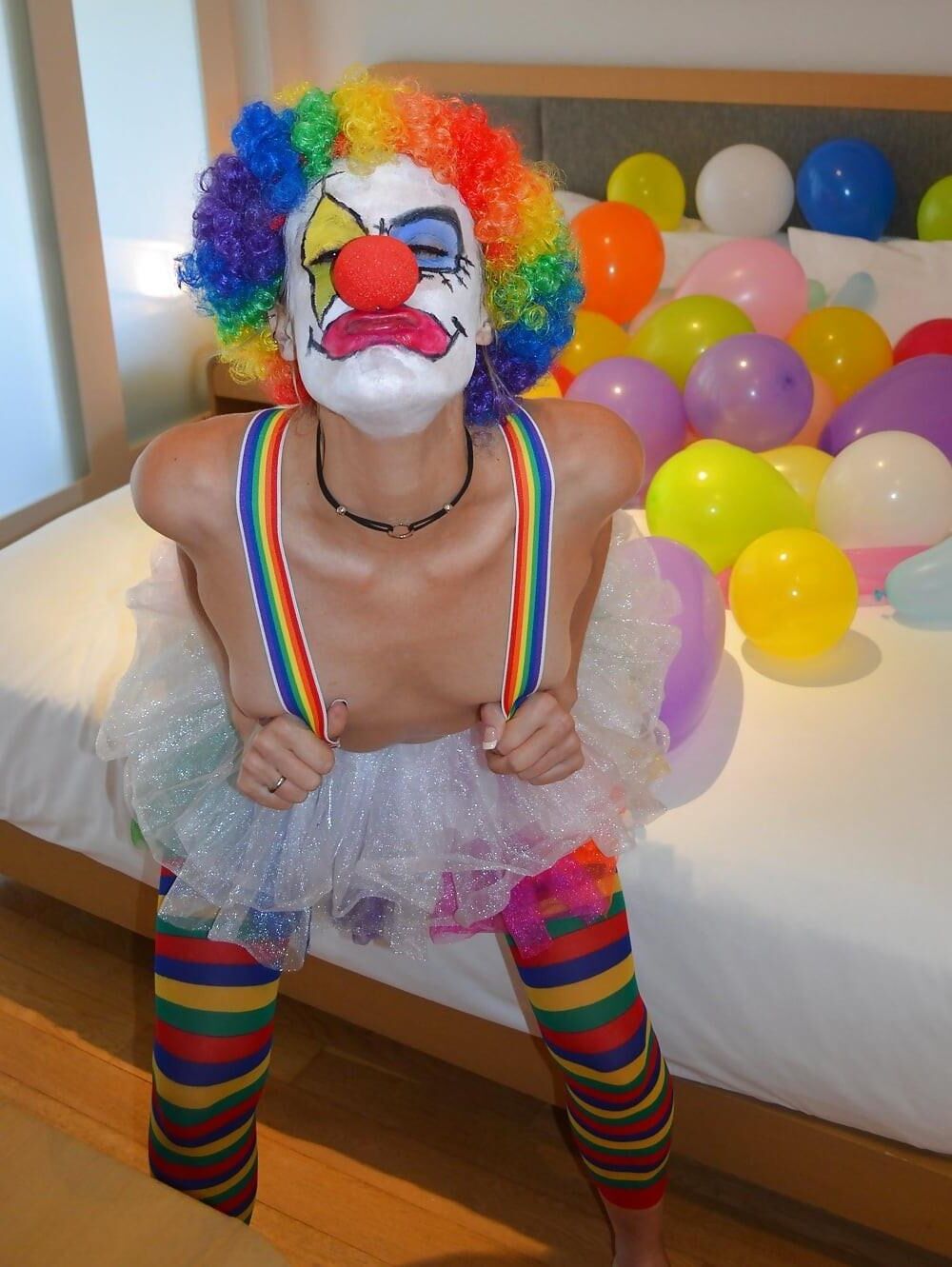 Cosplay para mudar para o palhaço