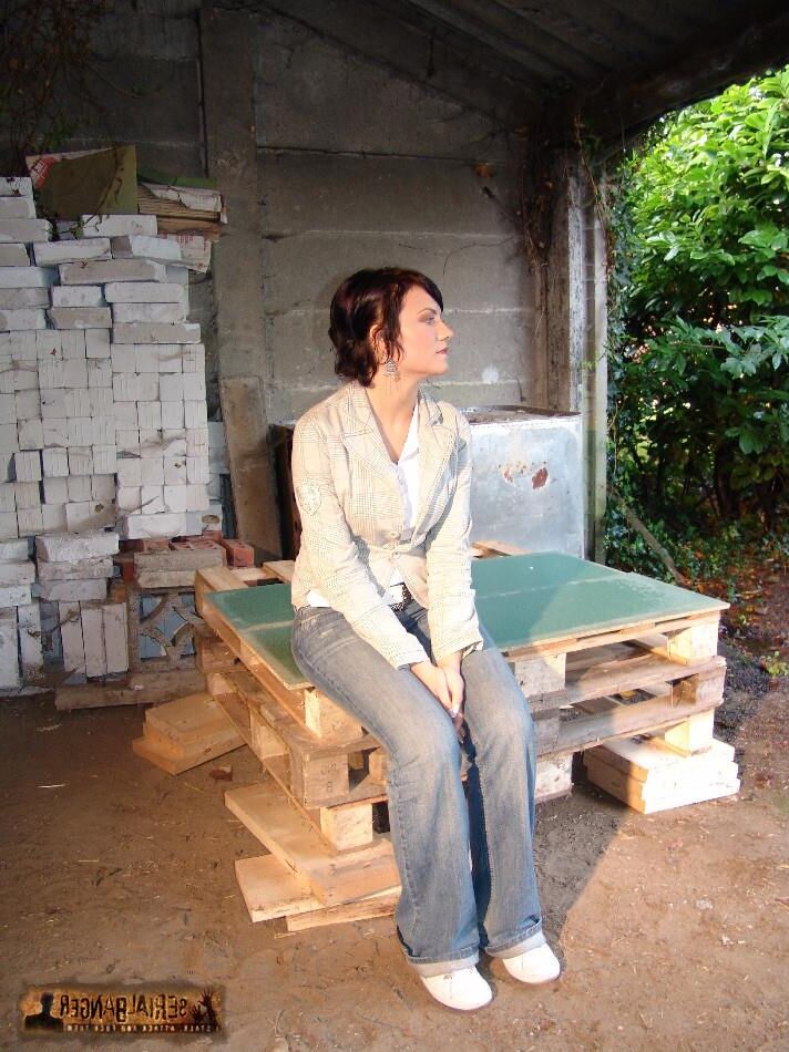 Sexy Brunette Outdoors Fucking