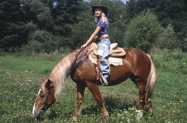 Chicas y caballos