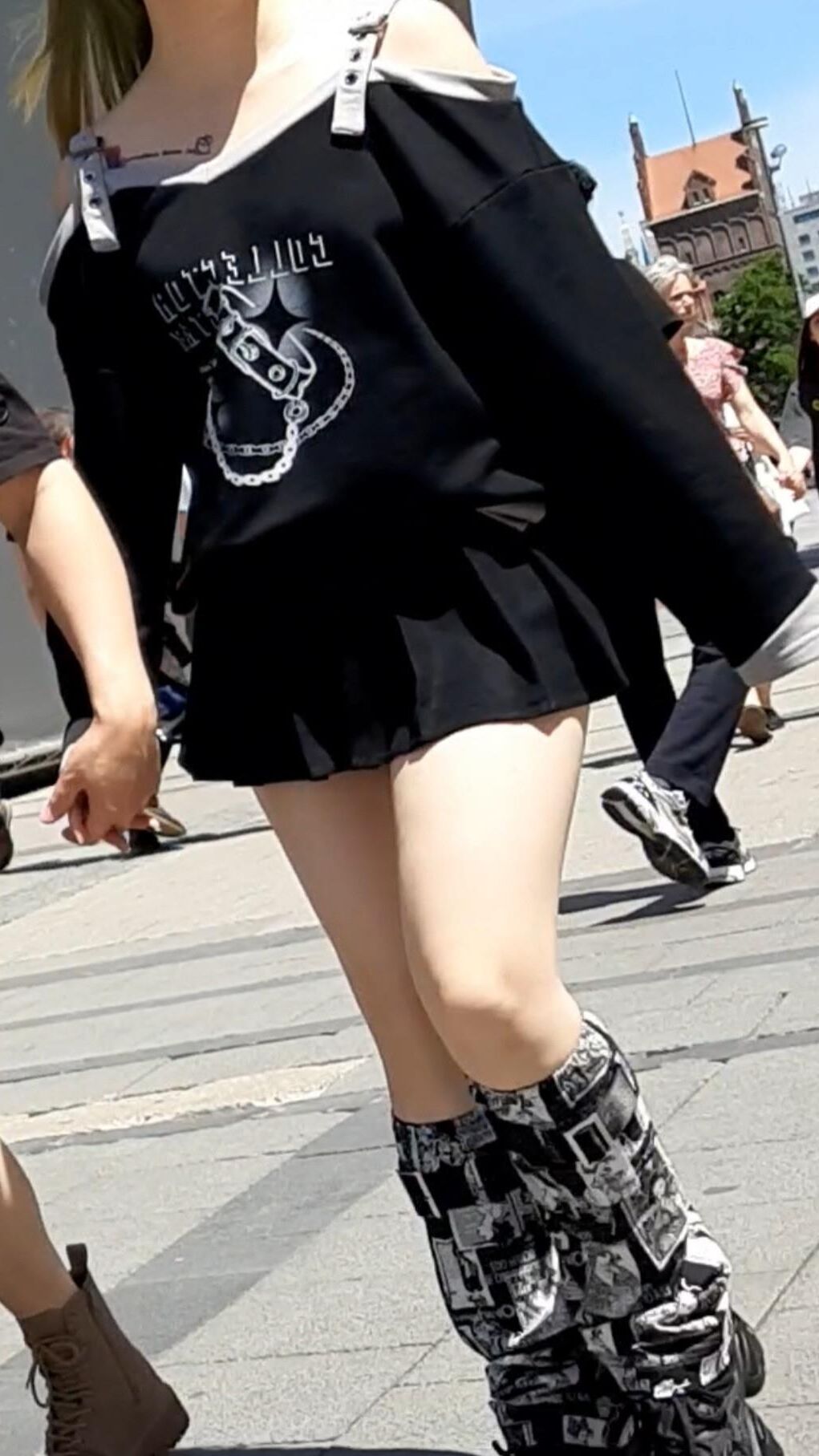 Streetgirls en pantalones cortos