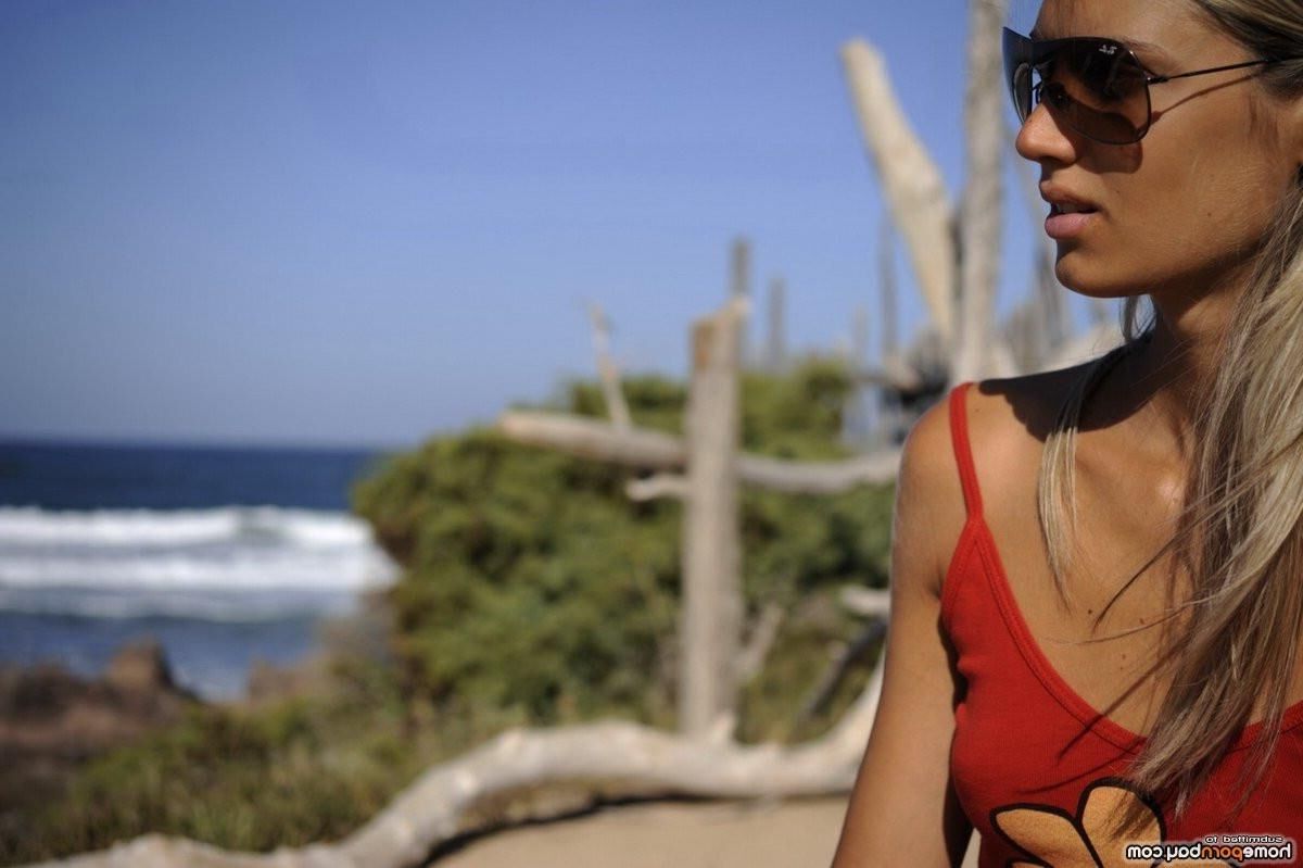 AMA Skinny Small Blonde Beach Girlfriend
