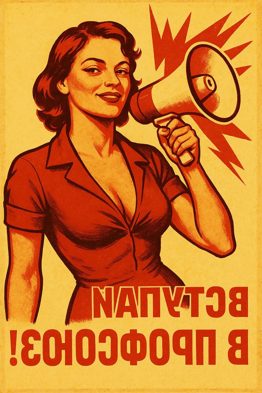 Ai sowjetische Gewerkschaftsaktivist Mädchen