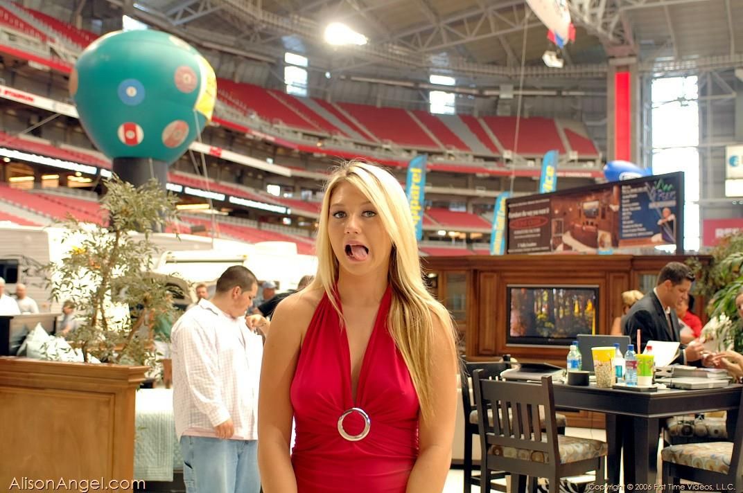 Alison Angel Pussy out and about