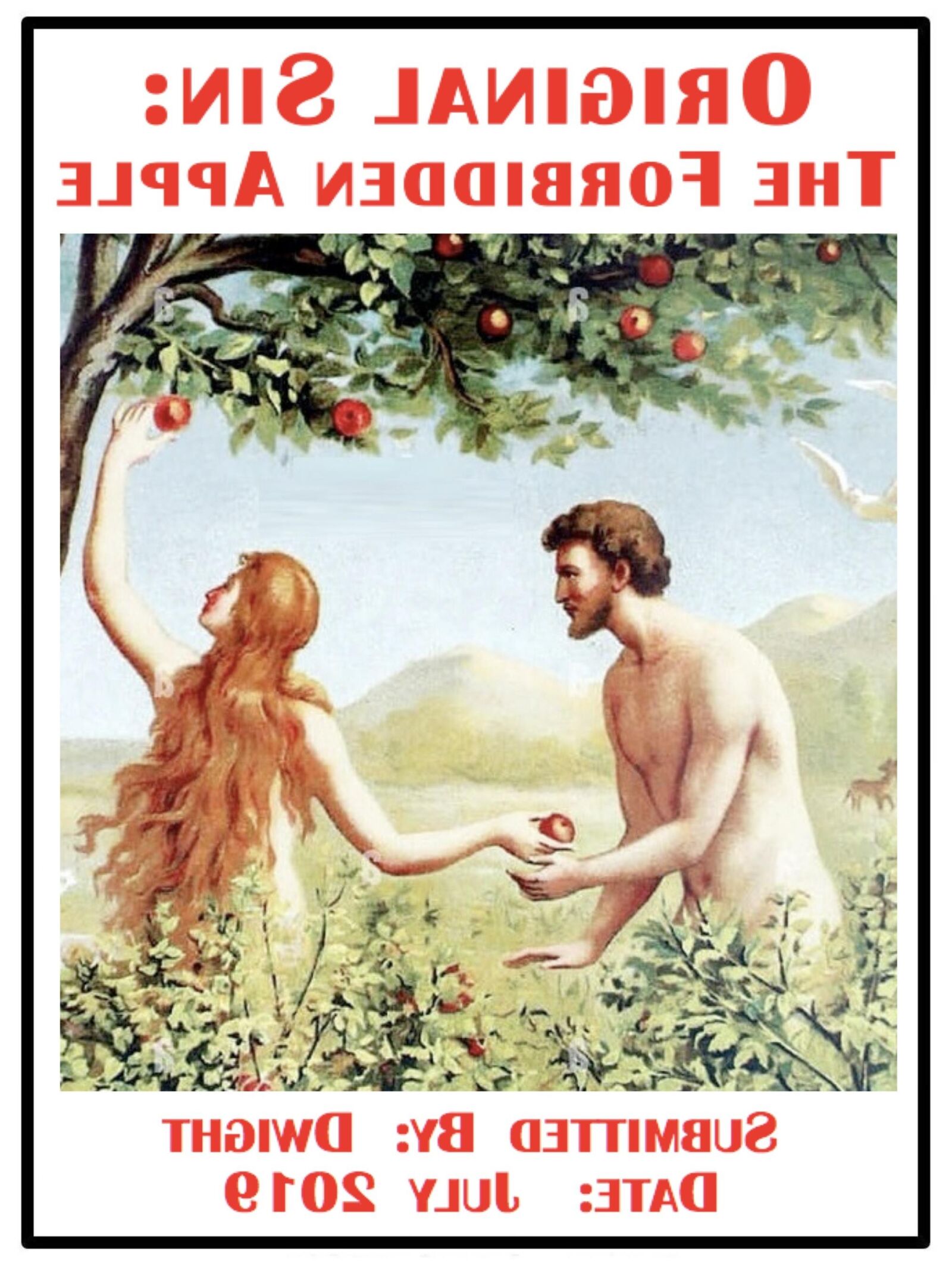 Pecado original: "A maçã proibida"