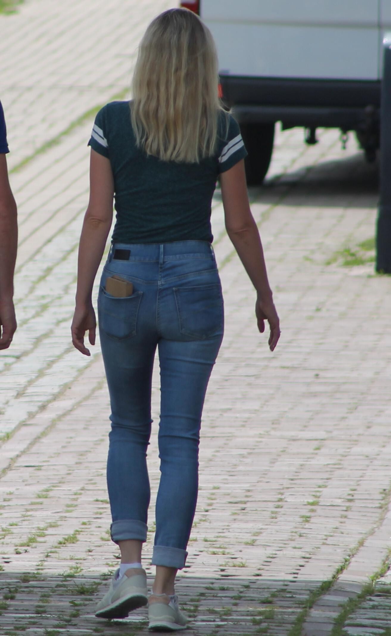 Voyeur de rua adolescente de meninas sinceras